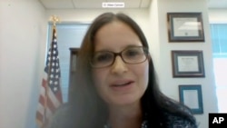 Gjykatësja Aileen M. Cannon gjatë një videokonference me Senatin amerikan (29 korrik 2020)