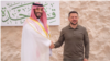 بن سلمان و زلنسکی در نشست جده 