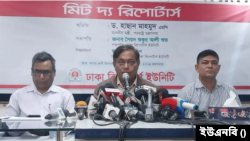 ঢাকা রিপোর্টার্স ইউনিটি আয়োজিত মিট দ্য রিপোর্টার্স অনুষ্ঠানে পররাষ্ট্রমন্ত্রী হাছান মাহমুদ। ২১ মে, ২০২৪।