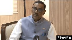 ঢাকায় আওয়ামী লীগের ধানমন্ডি কার্যালয়ে এক সংবাদ সম্মেলনে দলের সাধারণ সম্পাদক ওবায়দুল কাদের। ৩১ মে, ২০২৪।