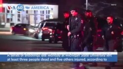 VOA60 America - At Least 3 Killed in Michigan State University Shootings