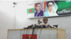 এক সংবাদ সম্মেলনে বিএনপির মহাসচিব মির্জা ফখরুল ইসলাম আলমগীর। ১২ মে, ২০২৪।