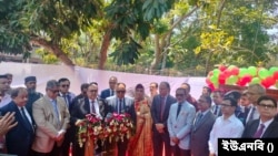 কক্সবাজার জেলা দায়রা জজ আদালত প্রাঙ্গণে, ন্যায়কুঞ্জ বিশ্রামাগার উদ্বোধন অনুষ্ঠানে বাংলাদেশের প্রধান বিচারপতি ওবায়দুল হাসান। 