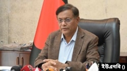 পররাষ্ট্রমন্ত্রণালয়ে সাংবাদিকদের সঙ্গে পররাষ্ট্রমন্ত্রী ড. হাছান মাহমুদ। ২০ মে, ২০২৪।