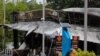থাইল্যান্ডের ইয়ালা শহরে বিস্ফোরণের পর বিধ্বস্ত একটি দোকান। ১৭ অগাস্ট, ২০২২। 