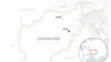 Map showing the location of Aybak, Afghanistan.
