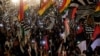 Supporters of opposition groups take part in anti-government rally in Islamabad, Pakistan, March 28, 2022.