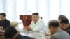 El líder de Corea del Norte, Kim Jong Un, participa en una reunión del politburó del Partido de los Trabajadores el 7 de junio de 2020 en Pyongyang.