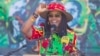 FILE - Zimbabwe's First Lady Grace Mugabe greets supporters at a rally in Lupane about 170 Kilometres north of Bulawayo, Zimbabwe, July 21, 2017. 