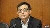 香港立法会民主党议员涂谨申 (美国之音记者申华 拍摄) 