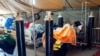 Covid-19 patients are being treated with oxygen at the Tshwane District Hospital in Pretoria, South Africa, July 10, 2020. 
