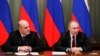 Президент России Владимир Путин и предстаетель правительства РФ Михаил Мишустин