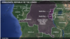 Map of Democratic Republic of the Congo.
