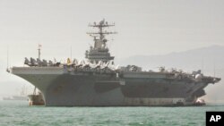 에이브러햄 링컨 USS 항공모함. (자료사진)