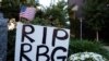 Homenaje a la jueza de la Corte Suprema Ruth Bader Ginsburg en la Facultad de Derecho de Harvard.