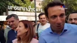 Պատահական հանդիպում Երևանի քաղաքապետի թեկնածու Հայկ Մարությանի և նրա կողմնակիցների հետ