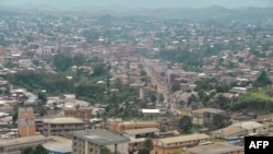 La ville de Bamenda dans le nord-ouest anglophone du Cameroun, 16 juin 2017. AFP