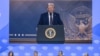 Президент Дональд Трамп выступает в режиме онлайн на Всемирном экономическом форуме в Давосе. 23 января 2025 г. 