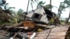 ঘূর্ণিঝড় বাটসিরাইয়ের পর মাদাগাস্কারের মানঞ্জারিতে ধ্বংসস্তূপে পরিণত একটি বাড়ি। 