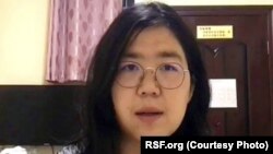 中国公民记者张展 (照片来源：无国界记者网站)
