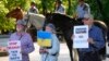 Проукраїнські активісти у центрі Осло, Норвегія. Фото: AP/Sergei Gritsс