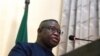 Sierra Leone's President Julius Maada Bio addresses the audience during an event in which he declared a national emergency on rape and sexual violence, in Freetown, Sierra Leone, Feb. 7, 2019.