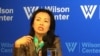 美国智库布鲁金斯学会韩国研究主任朴正铉（音，Jung H. Pak）星期三在华盛顿智库威尔逊学者中心，讨论对朝新政策。 (美国之音斯洋拍摄)