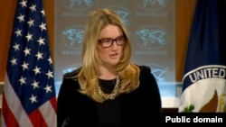 Juru bicara Departemen Luar Negeri AS, Marie Harf di Washington DC, 28 Agustus 2013 (Foto: dok).