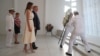 U.S. President Donald Trump and first lady Melania Trump lay a wreath at the USS Arizona Memorial in Pearl Harbor, Honolulu, Hawaii, Nov. 3, 2017. Trump begins a five-country trip through Asia traveling to Japan, South Korea, China, Vietnam and the Philippines.