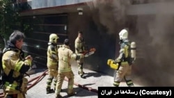 آتش‌سوزی در تهران