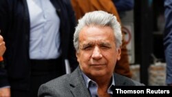 El presidente Lenin Moreno visita algunos lugares afectados por las protestas, el pasado 3 de agosto.