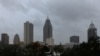 Vista del centro de Mobile, Alabama, antes de la llegada del huracán Sally. Martes 15 de septiembre de 2020.